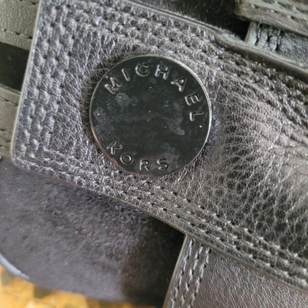 Michael Kors Suede Black Leather Bag - Picture 11 of 11